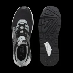 Sneakers da uomo nere e grigie con logo Puma Pacer
