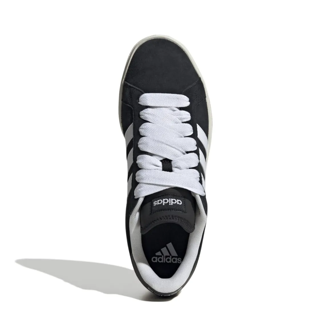 Sneakers da uomo nere in pelle con logo adidas Grand Court Base 00s