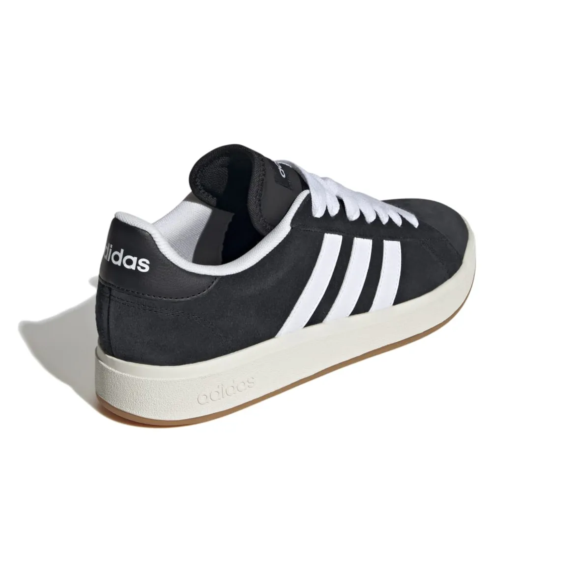 Sneakers da uomo nere in pelle con logo adidas Grand Court Base 00s