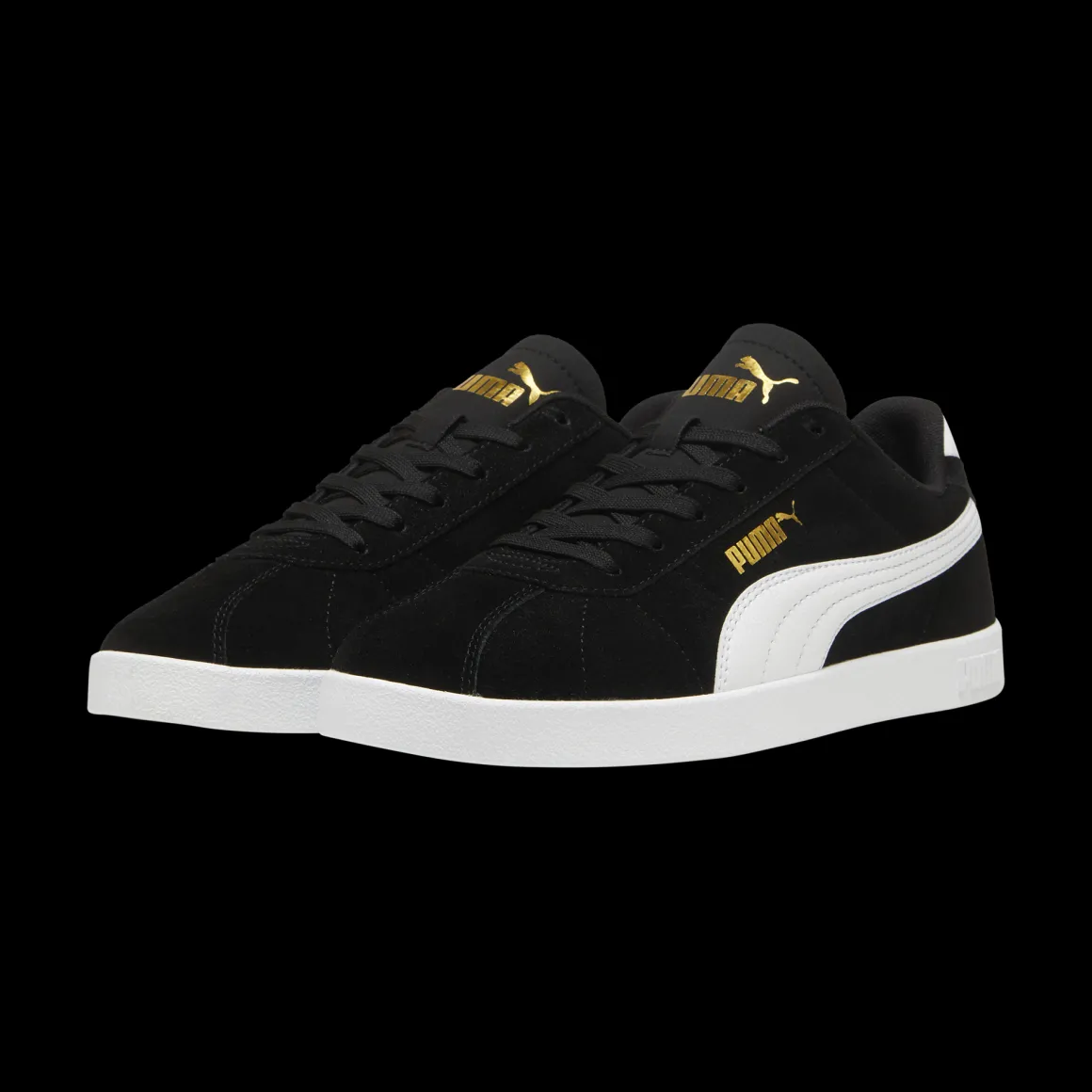 Sneakers da uomo nere in pelle effetto scamosciato Puma Club II