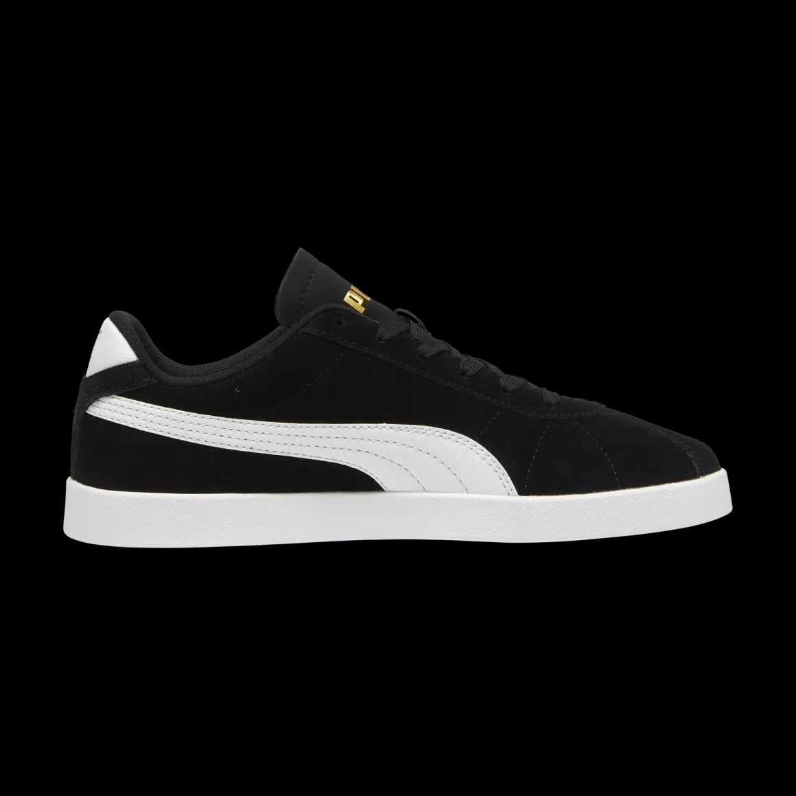 Sneakers da uomo nere in pelle effetto scamosciato Puma Club II
