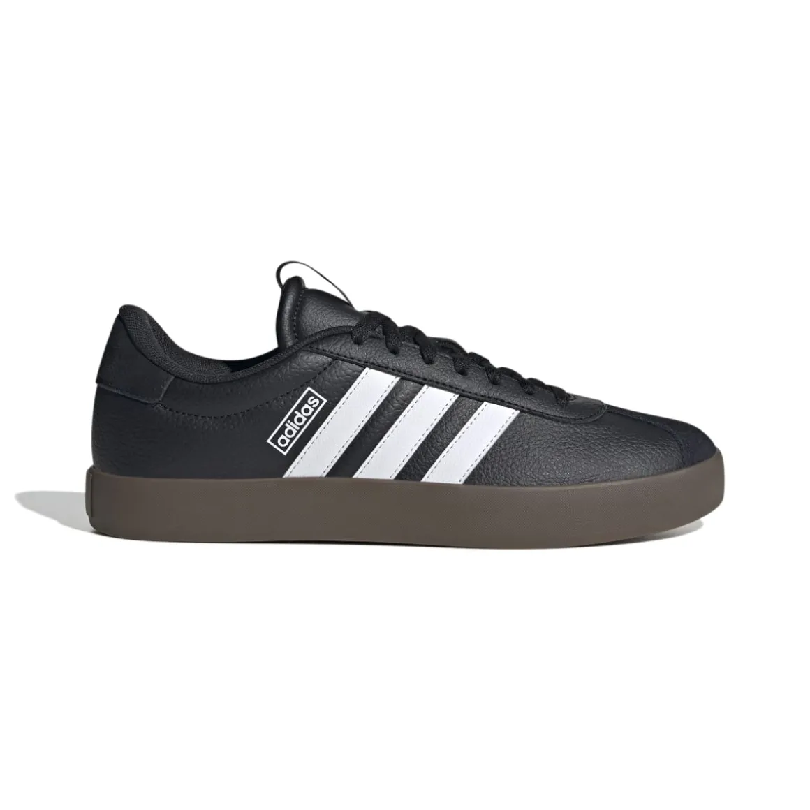 Sneakers da uomo nere in pelle scamosciata con logo adidas VL Court 3.0
