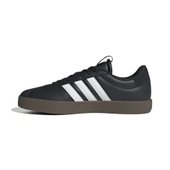 Sneakers da uomo nere in pelle scamosciata con logo adidas VL Court 3.0