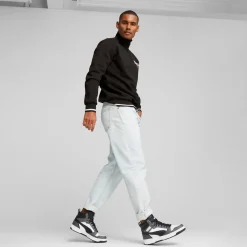Sneakers da uomo Puma Rebound V6 grigie e nere con logo