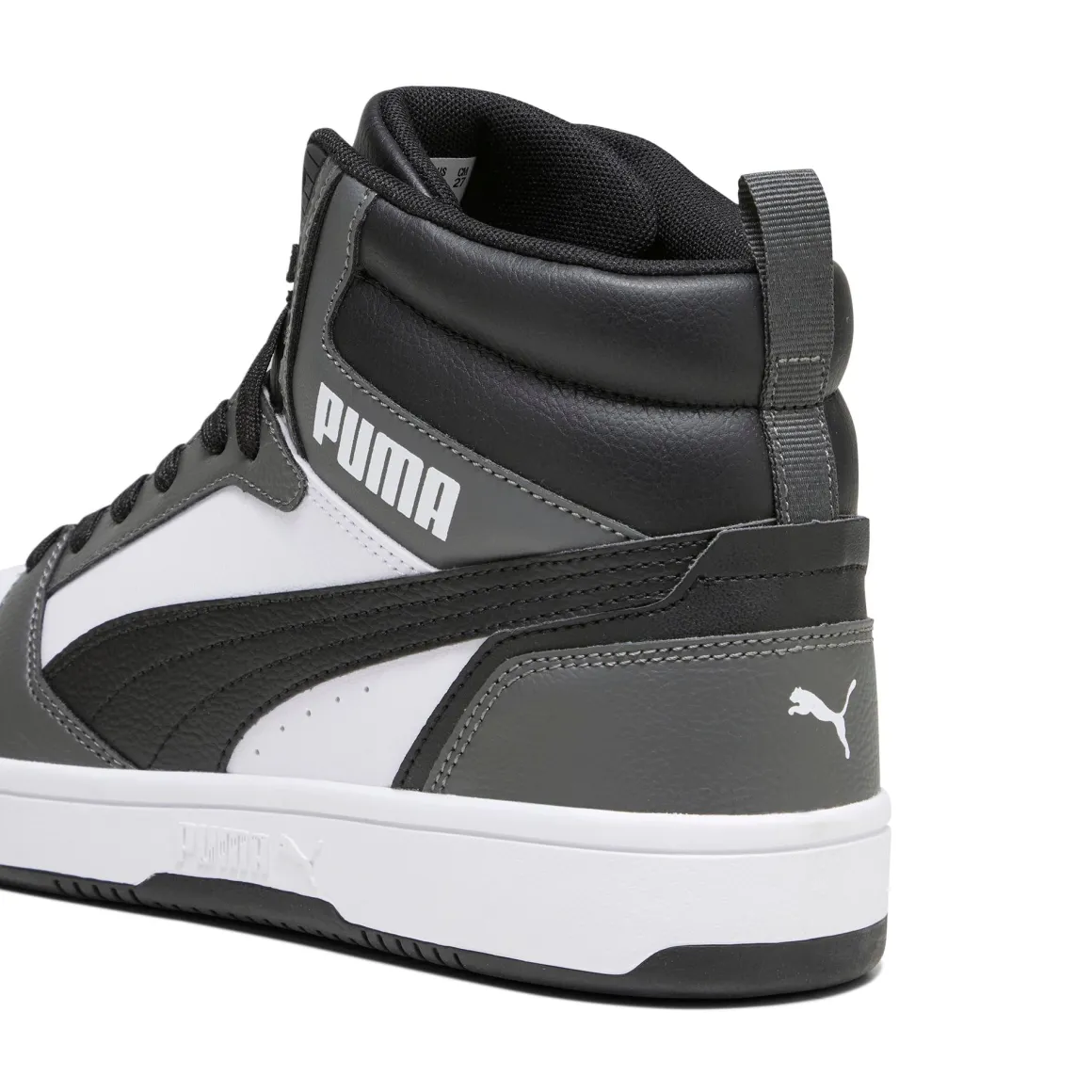 Sneakers da uomo Puma Rebound V6 grigie e nere con logo