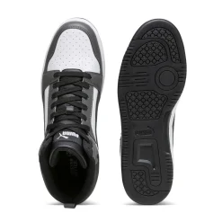 Sneakers da uomo Puma Rebound V6 grigie e nere con logo