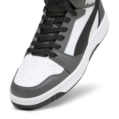 Sneakers da uomo Puma Rebound V6 grigie e nere con logo