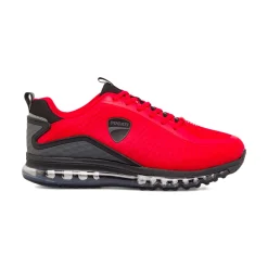 Sneakers da uomo rossa e grigia con suola ad aria Ducati Legacy Air 4