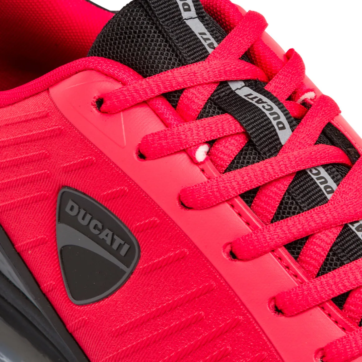 Sneakers da uomo rossa e grigia con suola ad aria Ducati Legacy Air 4