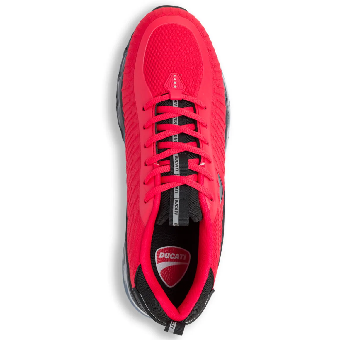 Sneakers da uomo rossa e grigia con suola ad aria Ducati Legacy Air 4