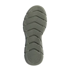Sneakers da Uomo verde knit con suola alta Skechers