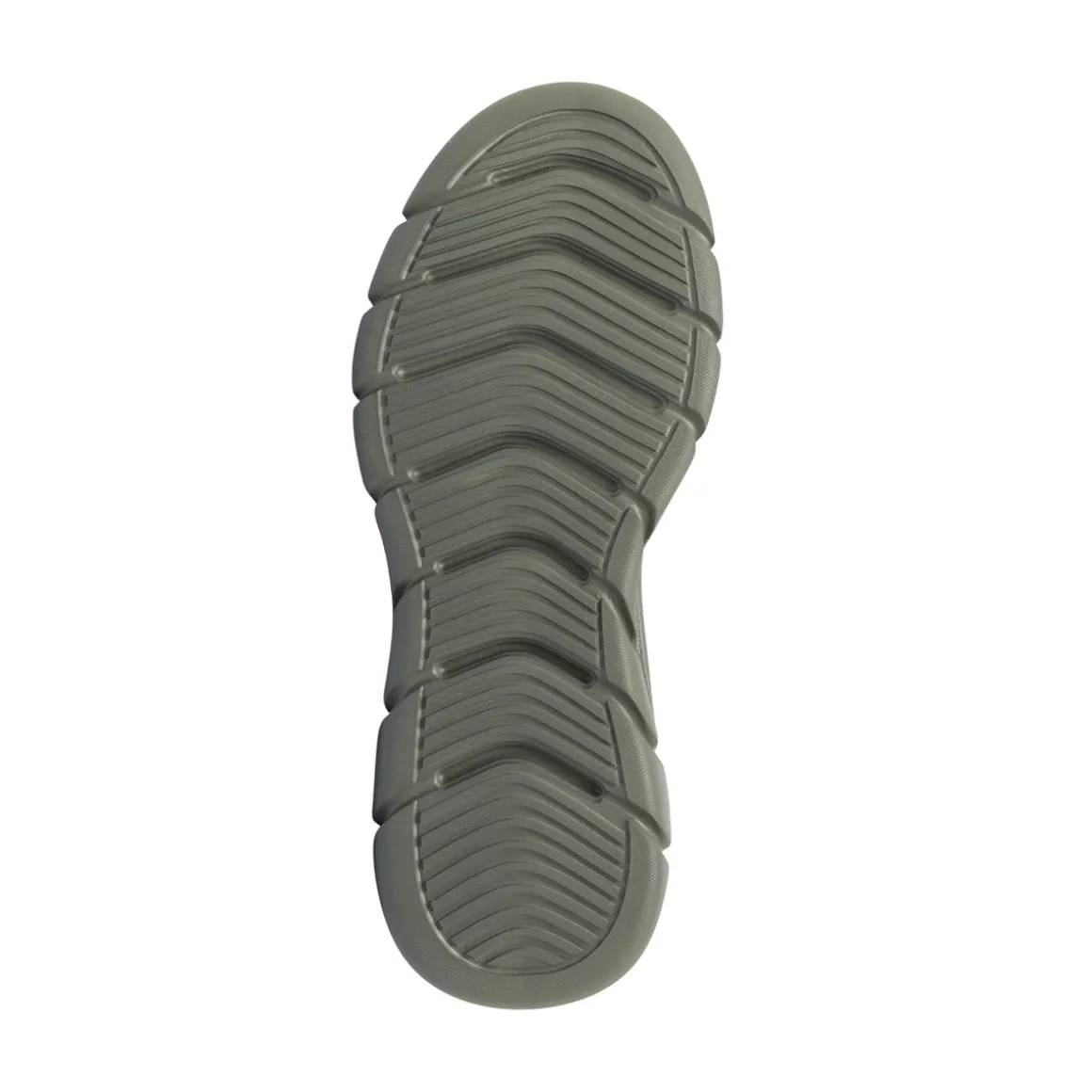 Sneakers da Uomo verde knit con suola alta Skechers