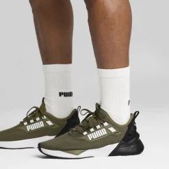 Sneakers da uomo verde militare con logo Puma Retaliate 3