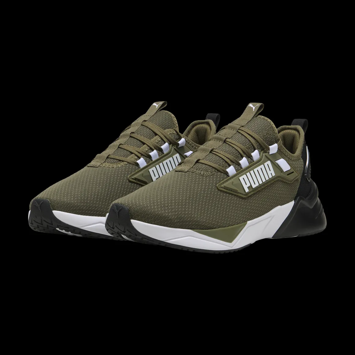 Sneakers da uomo verde militare con logo Puma Retaliate 3
