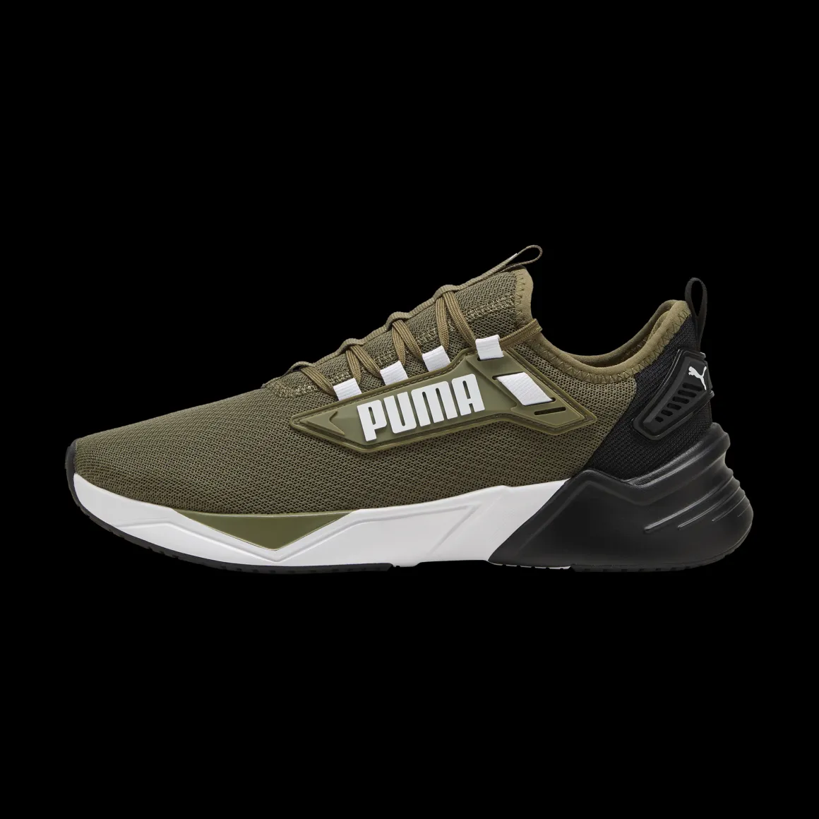 Sneakers da uomo verde militare con logo Puma Retaliate 3