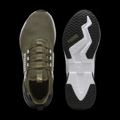 Sneakers da uomo verde militare con logo Puma Retaliate 3