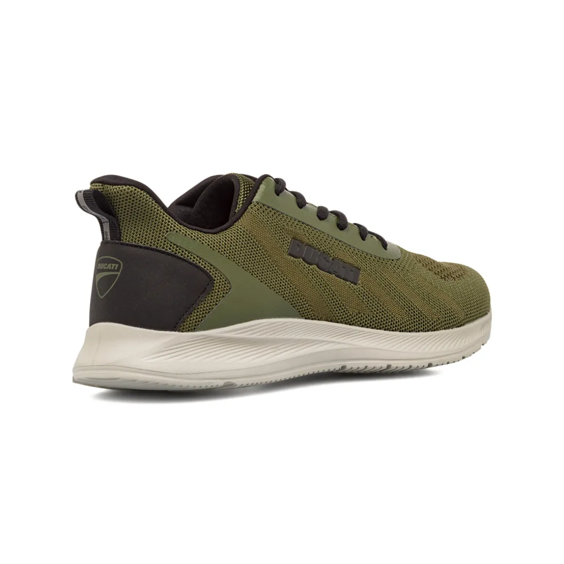 Sneakers da Uomo Verdi con Dettagli Neri e Suola in contrasto Ducati