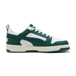 Sneakers da uomo verdi e bianche con logo Puma Rebound v6 Low