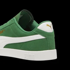 Sneakers da uomo verdi in pelle effetto scamosciato Puma Club II