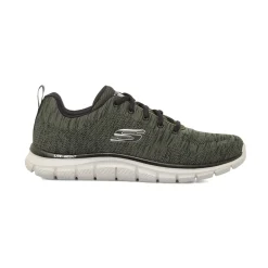 Sneakers da uomo verdi in tessuto knit Skechers Memory Foam