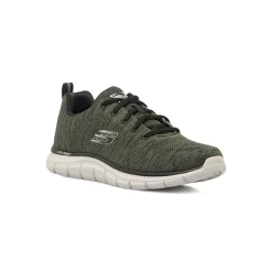 Sneakers da uomo verdi in tessuto knit Skechers Memory Foam