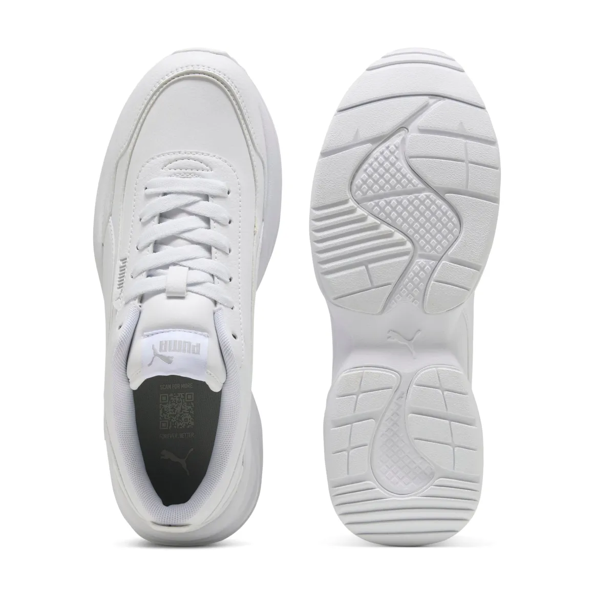 Sneakers Donna Bianche con dettagli traforati e Suola Chunky Puma Cilia Mode
