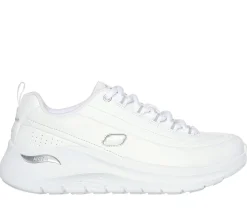 Sneakers donna bianche Skechers Arch Fit 2.0 con Memory Foam