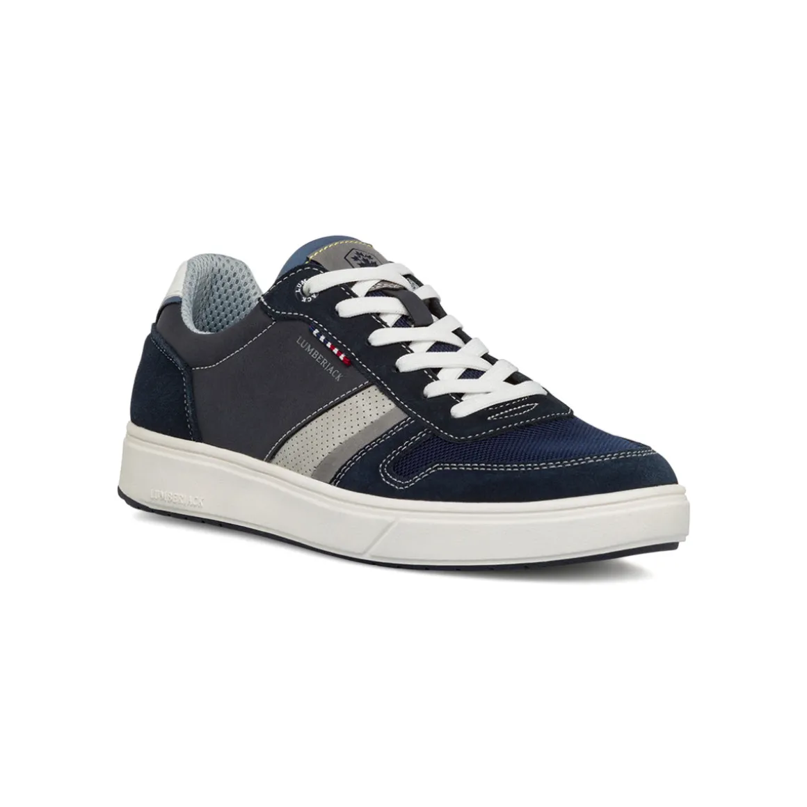 Sneakers eleganti blu da uomo con dettagli traforati Lumberjack Marvin