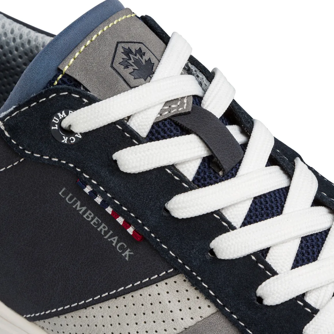 Sneakers eleganti blu da uomo con dettagli traforati Lumberjack Marvin
