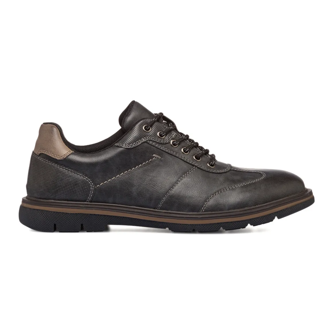 Sneakers eleganti nere effetto vintage da uomo Riflessi Urbani