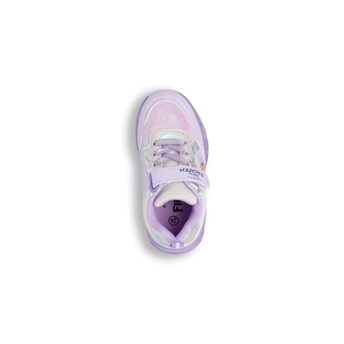 Sneakers Frozen lilla da Bambina con luci e strappo