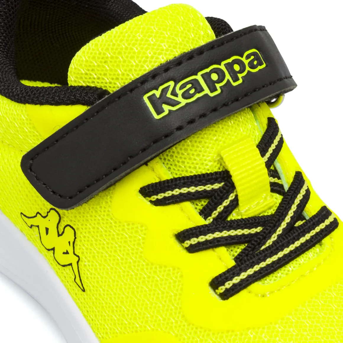 Sneakers gialle da Primi Passi Bambino con strappo Kappa