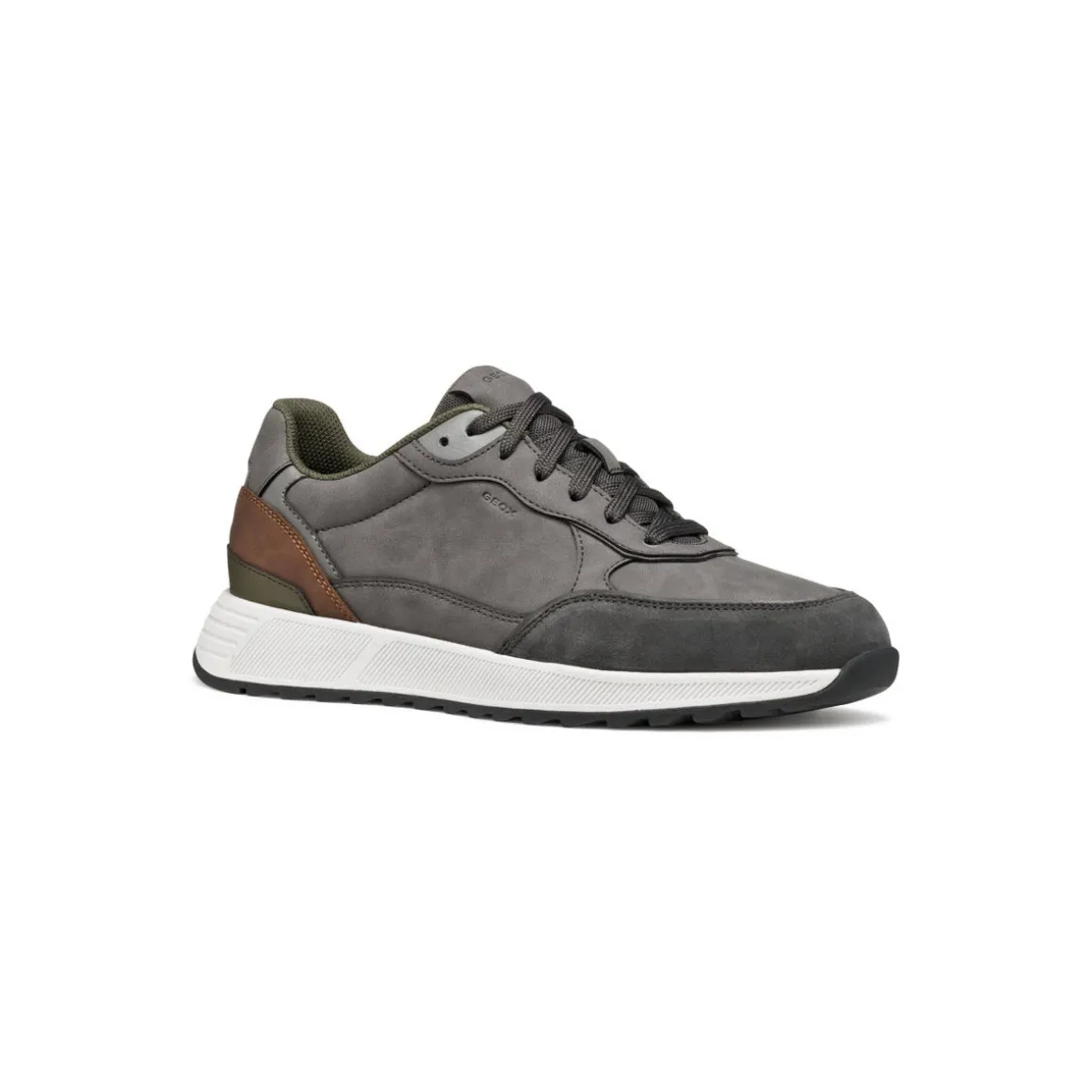 Sneakers Grigie bicolore da Uomo con suola traspirante Geox