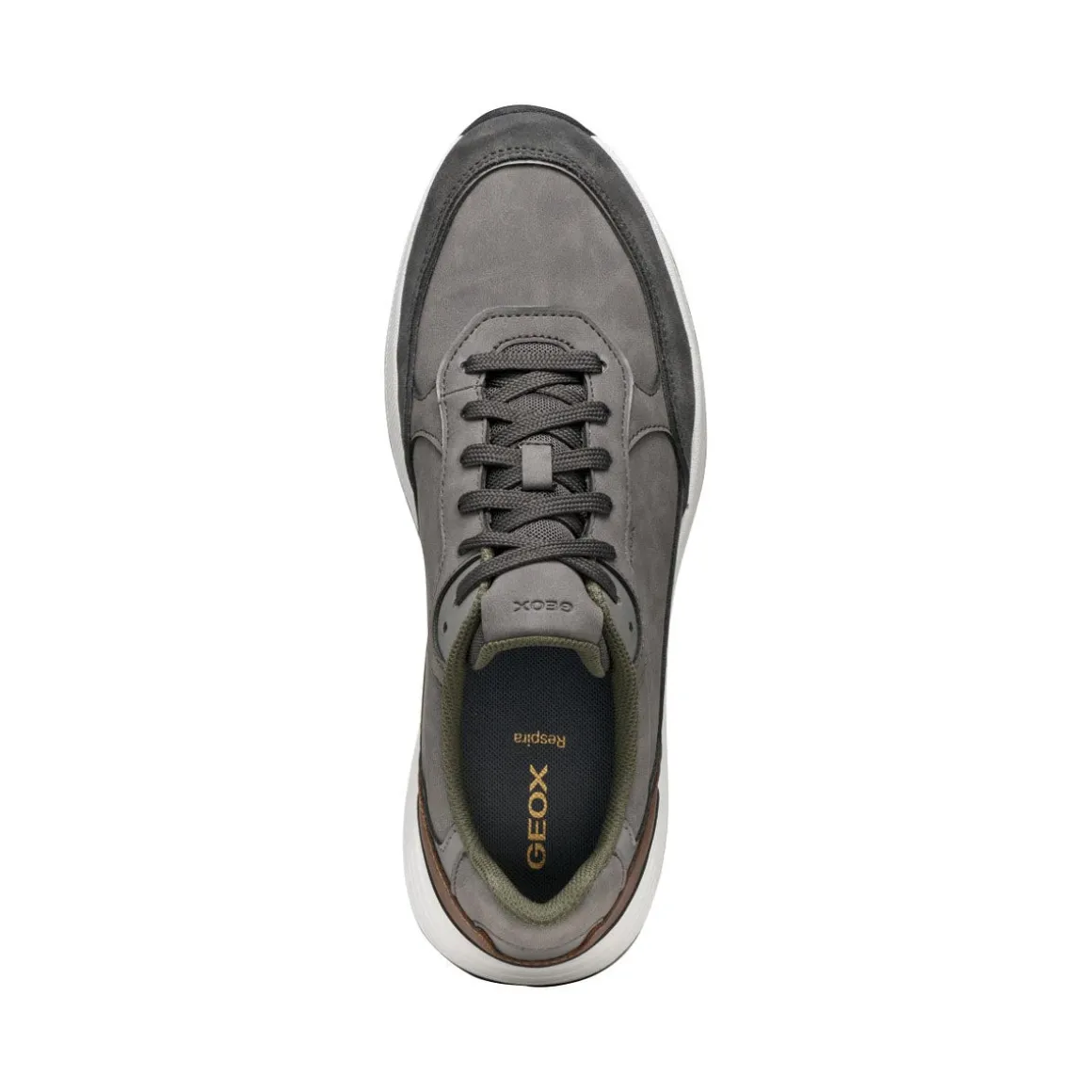 Sneakers Grigie bicolore da Uomo con suola traspirante Geox
