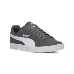 Sneakers grigie con striscia laterale a contrasto Puma Smash Vulc