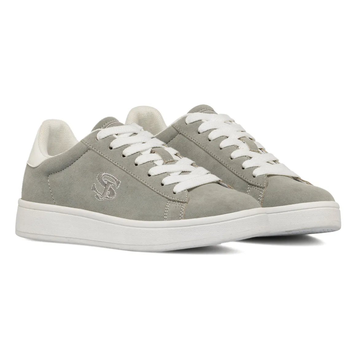 Sneakers Grigie da Donna effetto scamosciato Swish Jeans