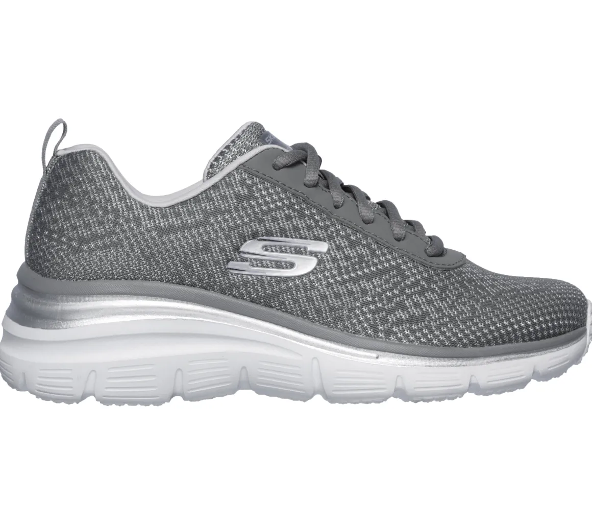 Sneakers grigie da donna con soletta Memory Foam Skechers Fashion Fit - Bold Boundaries