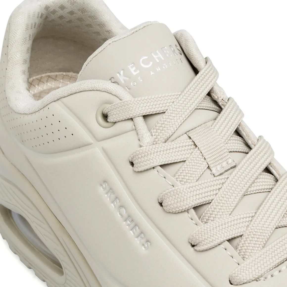 Sneakers grigie da donna con suola ad aria Skechers Uno