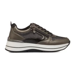 Sneakers grigie da Donna con zip decorativa Lora Ferres