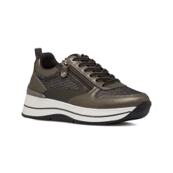 Sneakers grigie da Donna con zip decorativa Lora Ferres