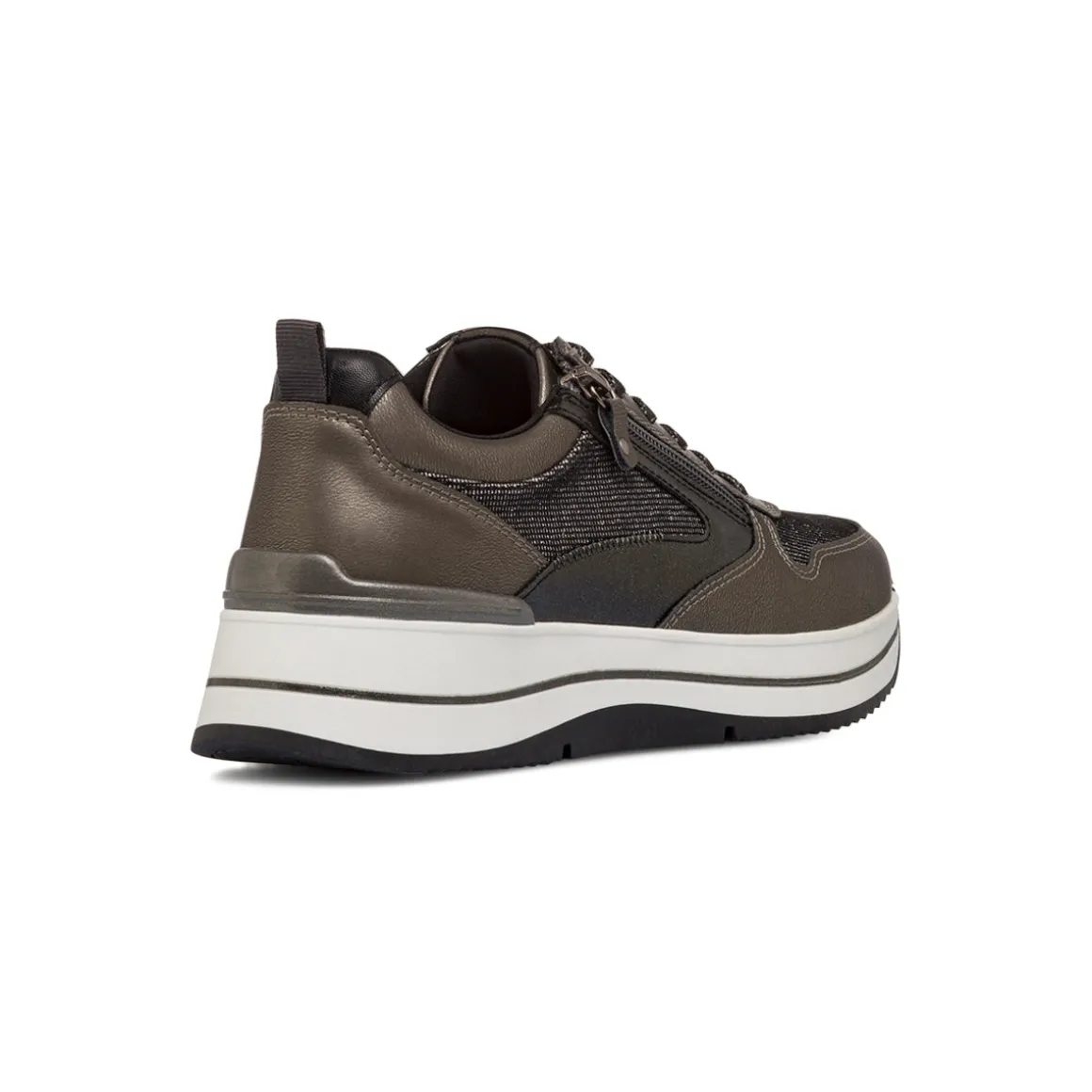 Sneakers grigie da Donna con zip decorativa Lora Ferres