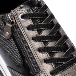 Sneakers grigie da Donna con zip decorativa Lora Ferres