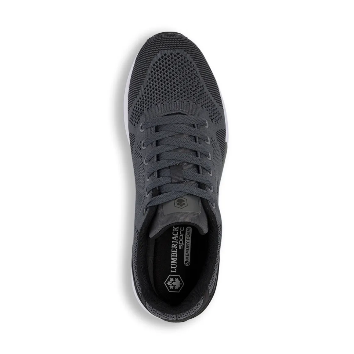 Sneakers grigie da uomo con sottopiede Memory Foam Lumberjack Vendor