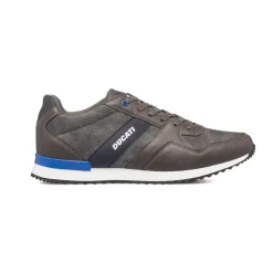 Sneakers grigie da uomo con logo laterale Ducati