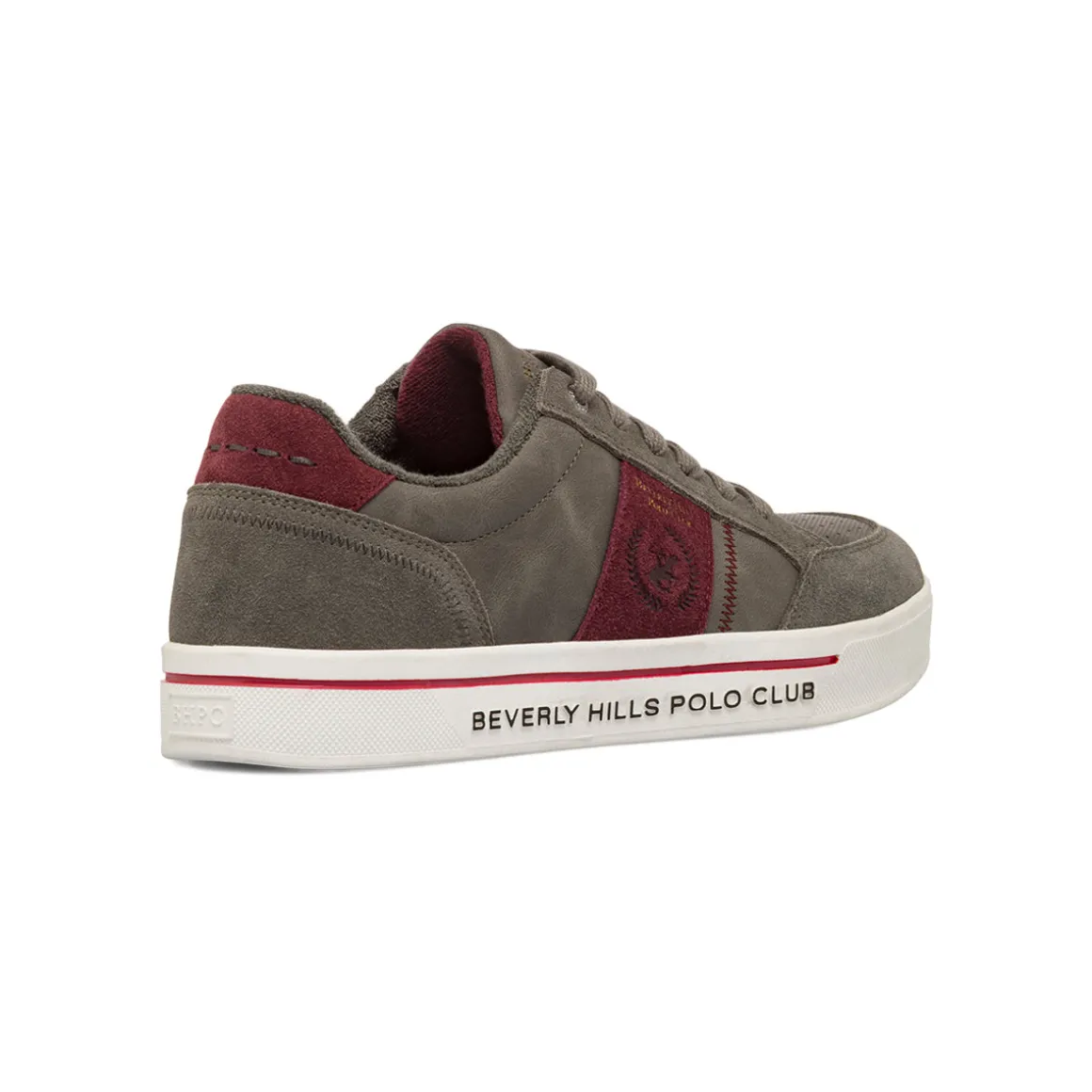 Sneakers Grigie da Uomo con dettagli in contrasto Beverly Hills Polo Club