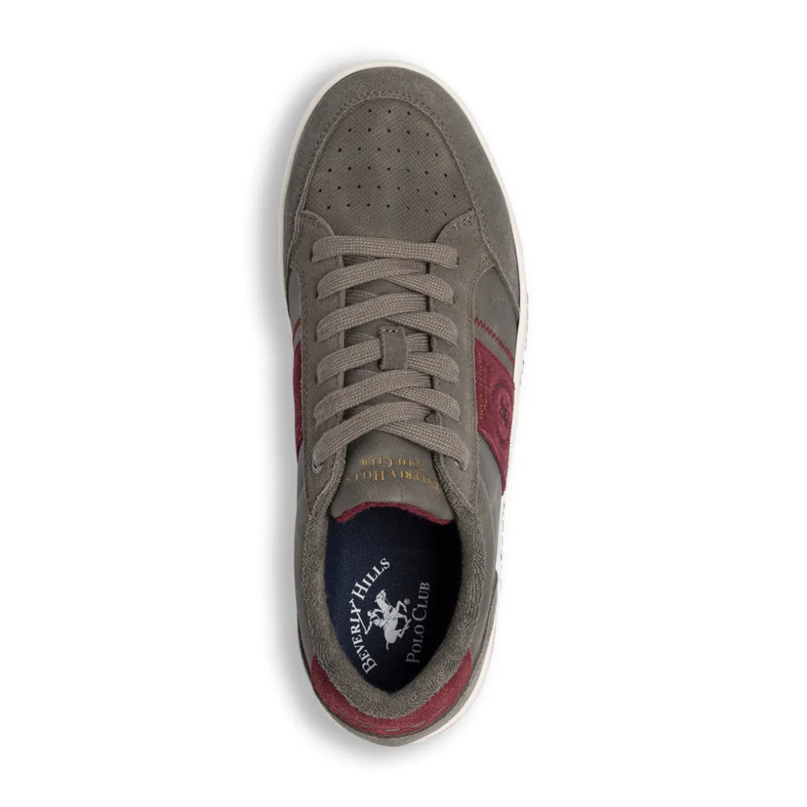 Sneakers Grigie da Uomo con dettagli in contrasto Beverly Hills Polo Club
