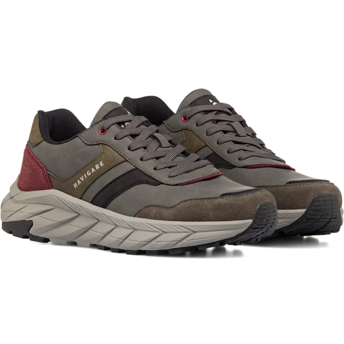 Sneakers Grigie da Uomo con dettaglio in contrasto Navigare