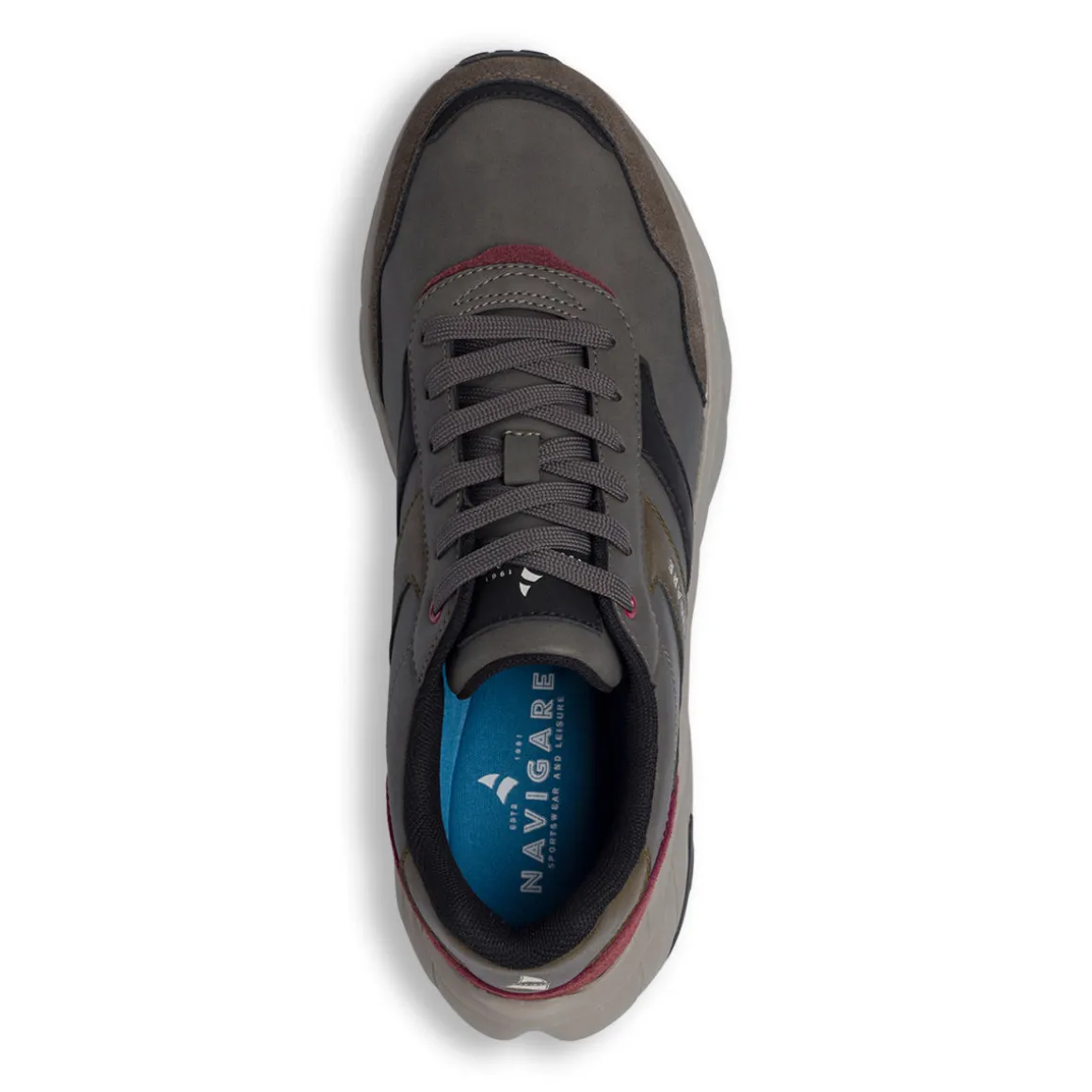 Sneakers Grigie da Uomo con dettaglio in contrasto Navigare