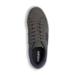 Sneakers grigie da Uomo con inserti blu Ducati