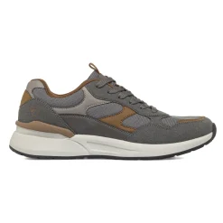 Sneakers grigie da Uomo con dettagli marroni in contrasto Ducati